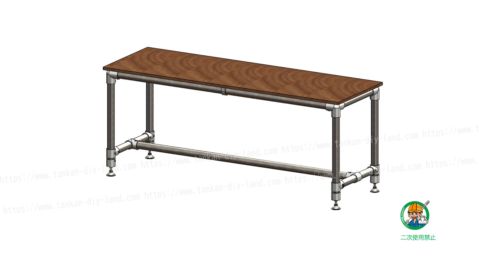 丈夫でシンプルなテーブル テーブル 1 単管パイプで作る 単管パイプのdiy向け 技術者向けの情報なら単管diyランド