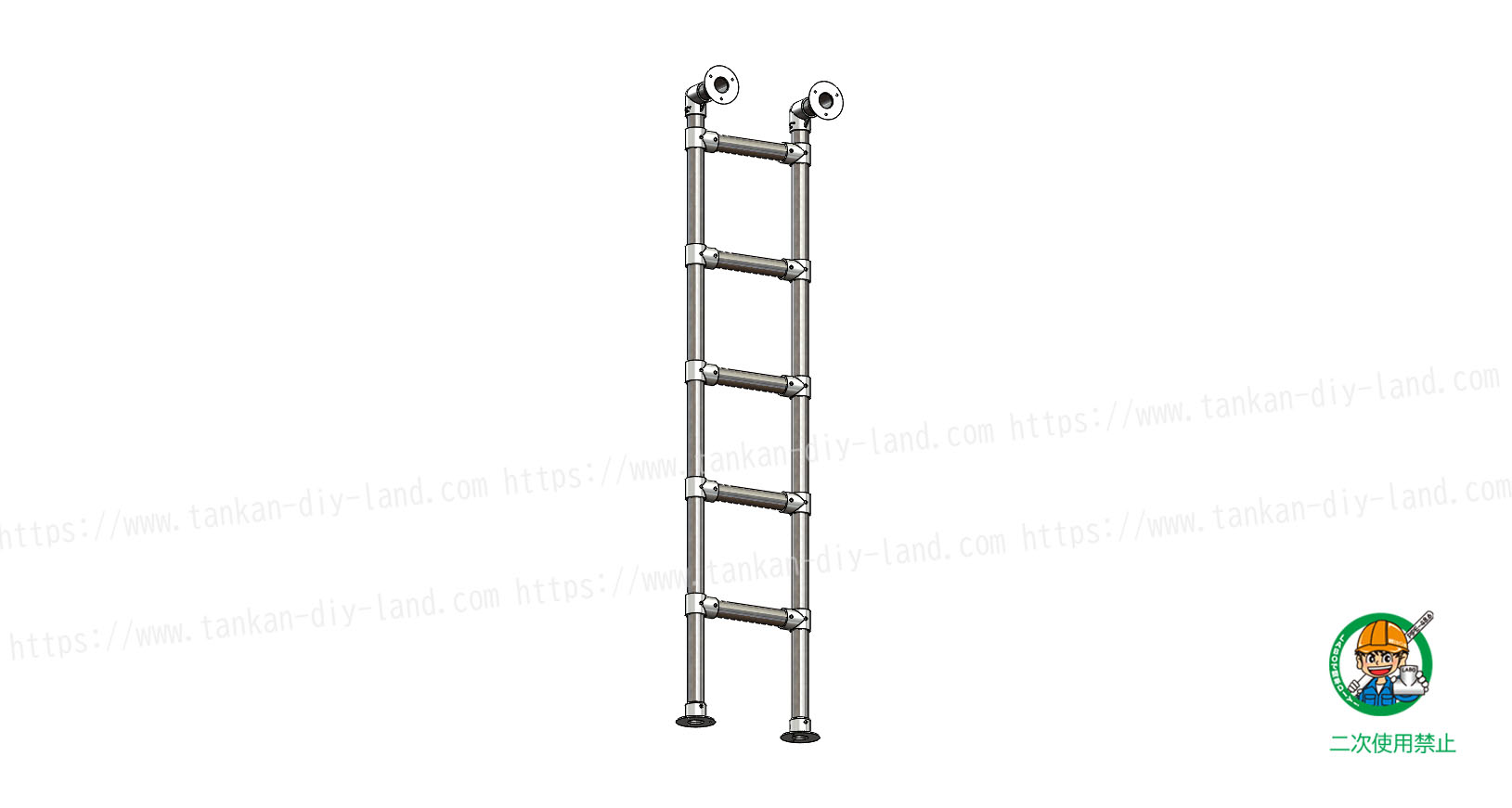 垂直階段 はしご もｌａｂｏで手作り 階段 3 単管パイプで作る 単管パイプのdiy向け 技術者向けの情報なら単管diyランド